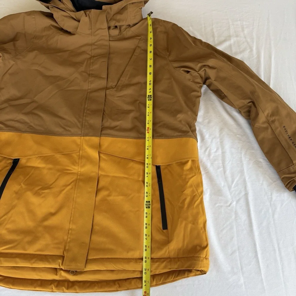 Boulder Gear Mens Incline Insulated Ski Jacket XL Brown Mustard
